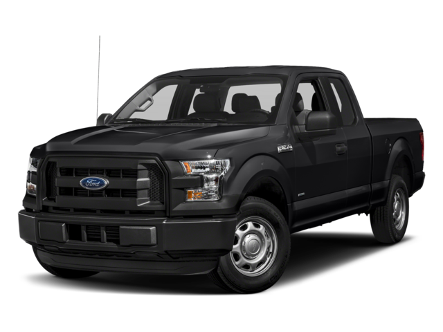 2017 Ford F-150 XL in Shadow Black — front three-quarter view