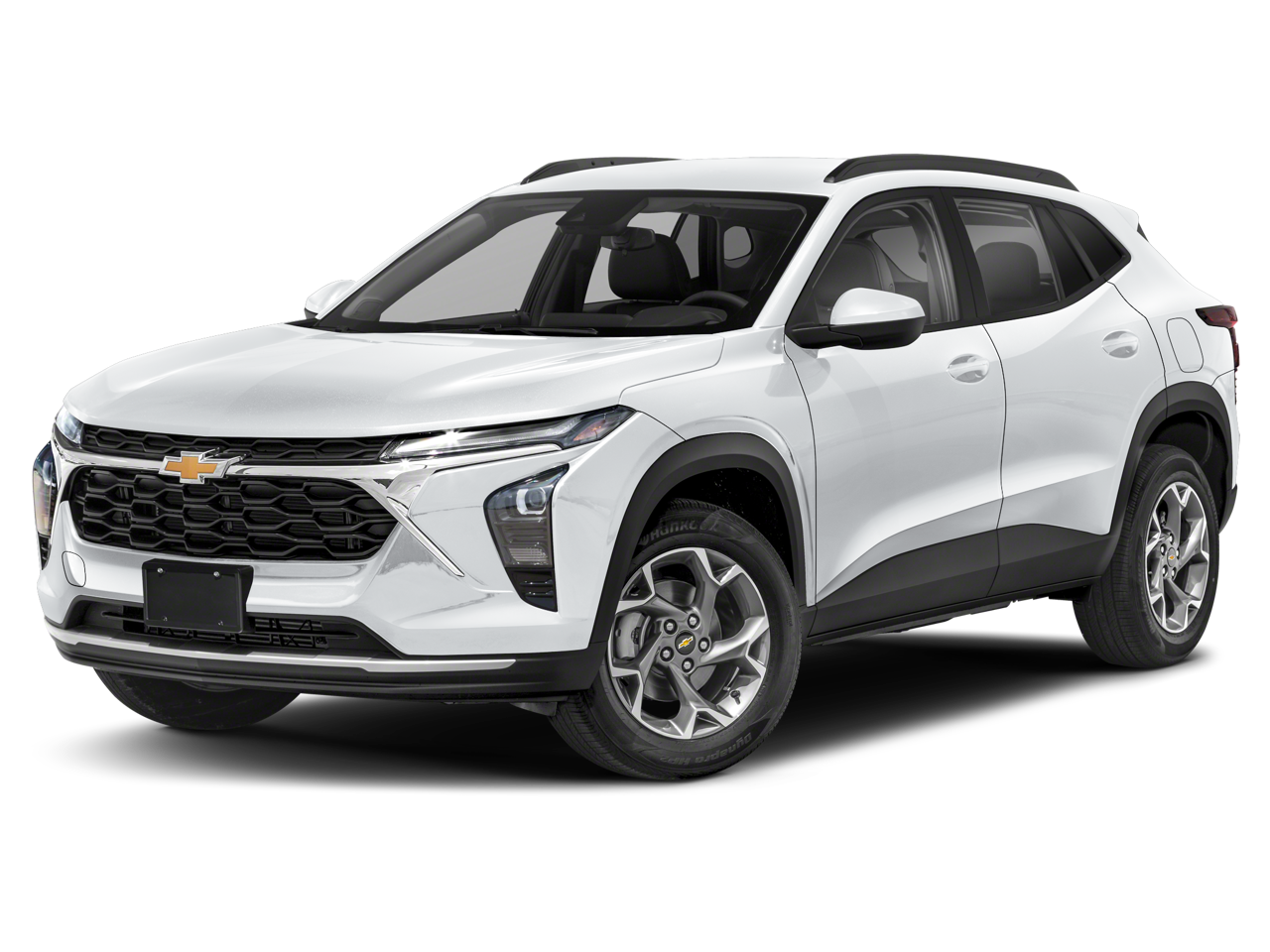 2024 Chevrolet Trax LT in Summit White — front three-quarter view