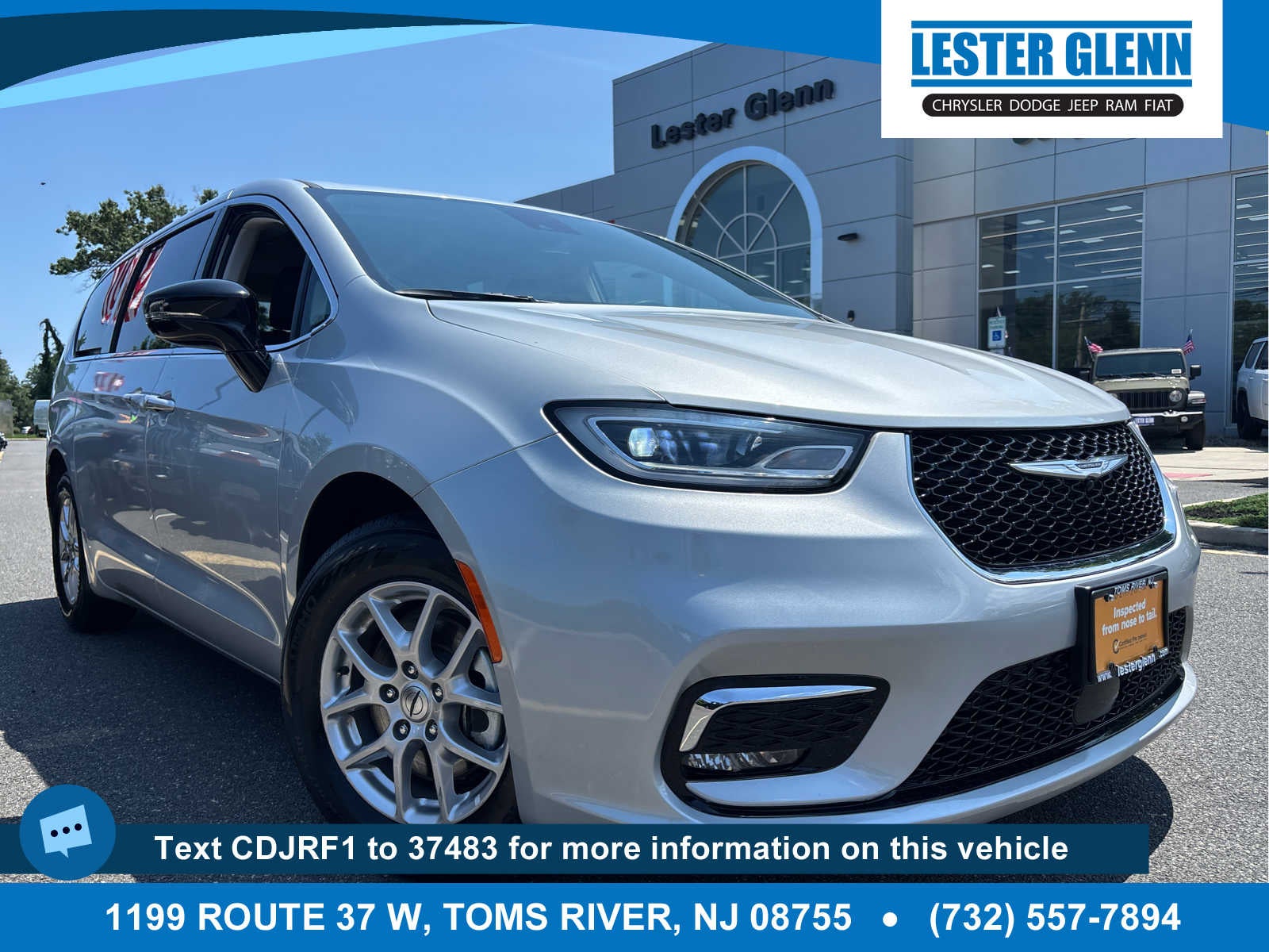 2024 Chrysler Pacifica Touring L in Silver Mist Clearcoat — front three-quarter view