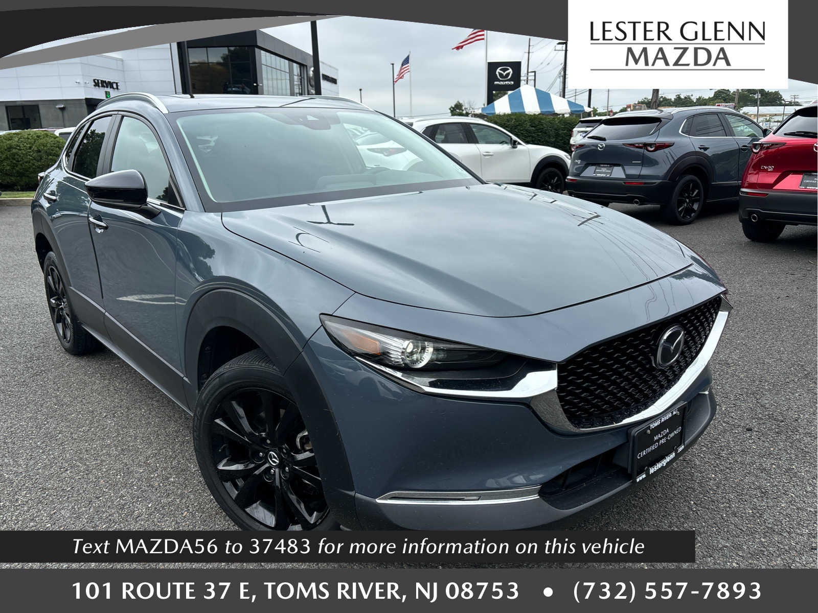 2023 Mazda Mazda CX-30 2.5 S Carbon Edition in Polymetal Gray Metallic — front three-quarter view