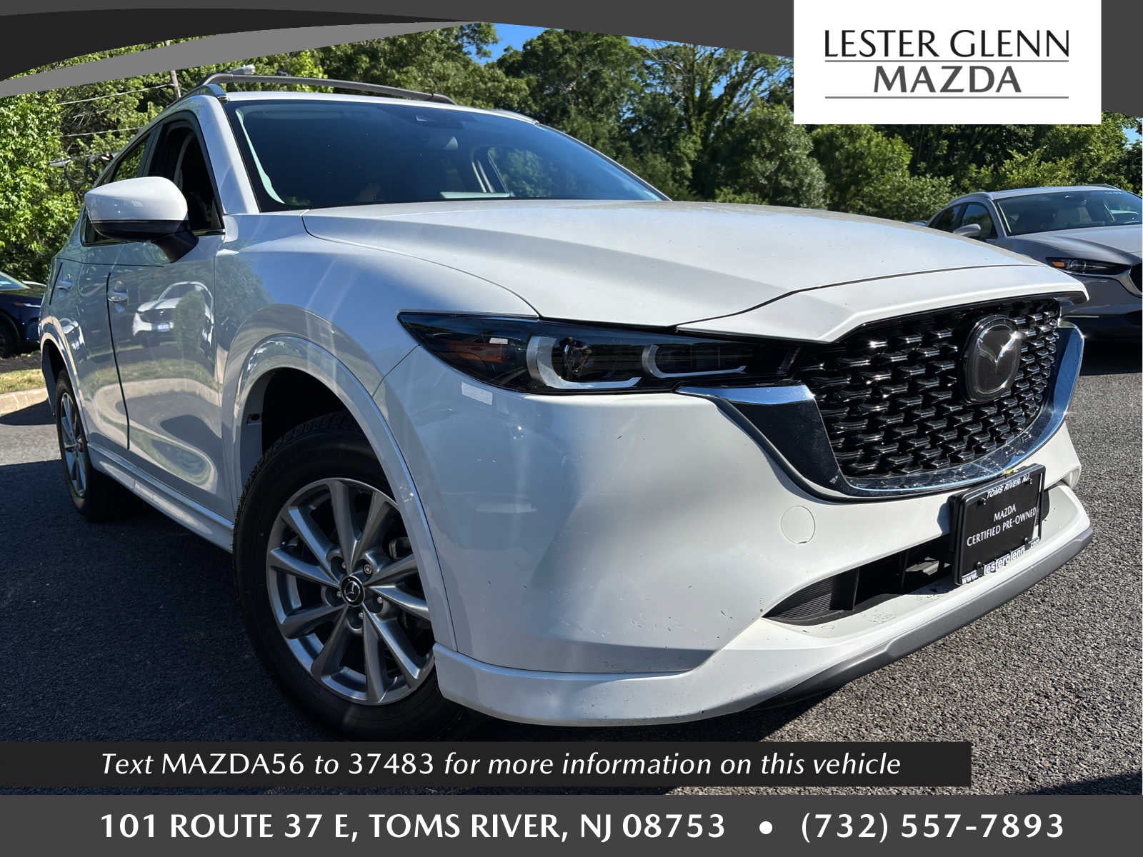 2024 Mazda Mazda CX-5 2.5 S Select Package in Rhodium White Metallic — front three-quarter view