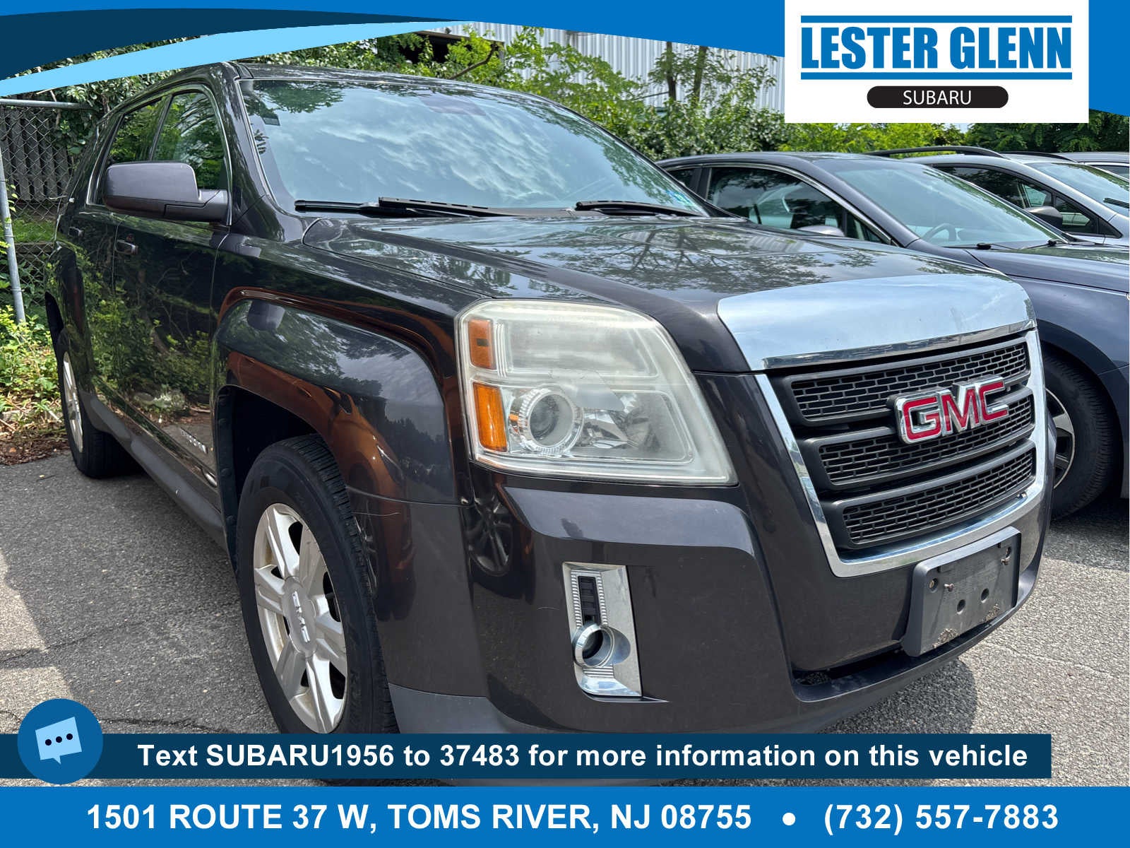 2014 GMC Terrain SLE in Iridium Metallic — front three-quarter view